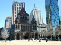 Church across from Library, Boston