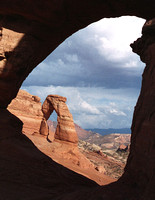 Frame on Delicate Arch